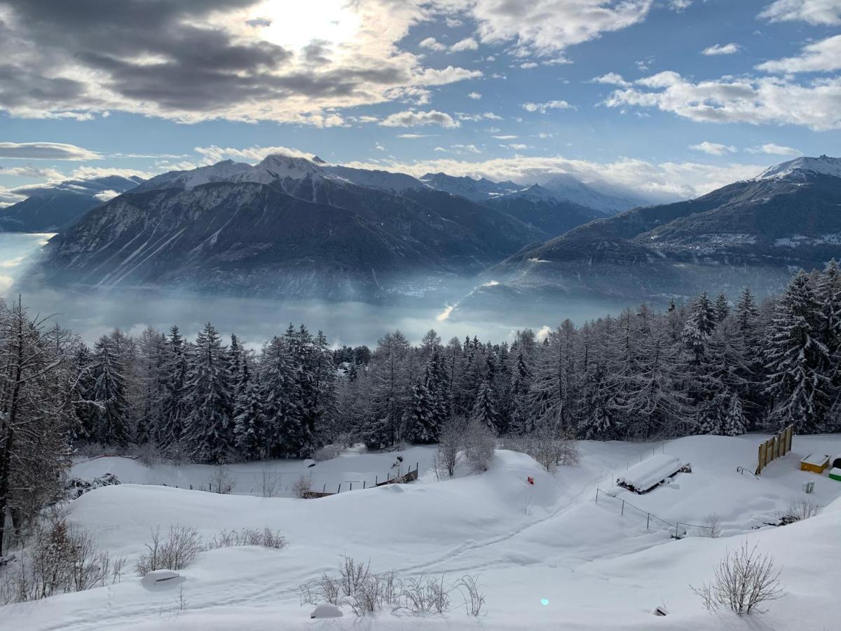 Mountain View Apartment With Parking & Fast Wifi Crans-Montana Eksteriør bilde